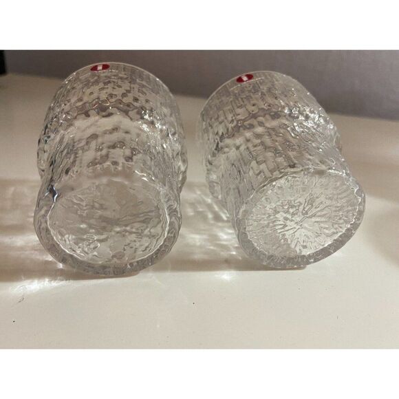 Iittala Paadar Shot Liquor Glasses Tapio Wirkkala Iceberg Icicle Set of 2 - Picture 9 of 11